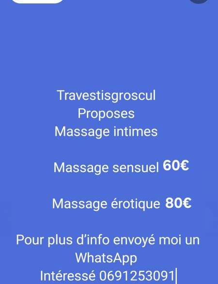  Travestigroscul massage intimes pour homme