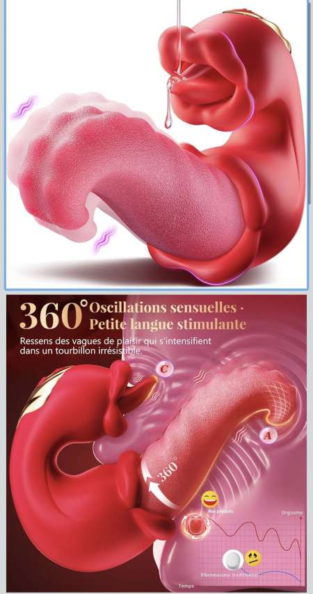 Vibromasseur femme multifonctions