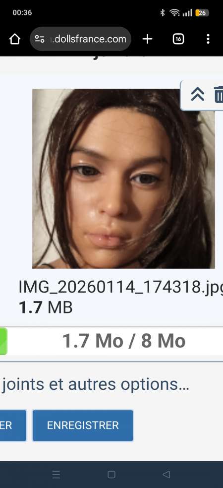 Poup�e adulte t�te game lady