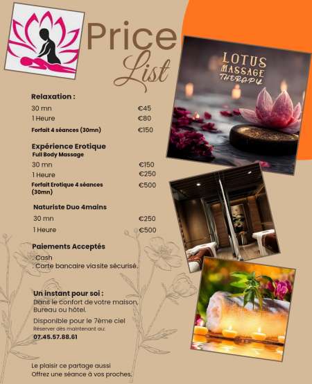 Massage/detente/tantra