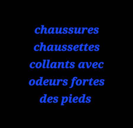 Odeurs de transpiration de pieds 👣